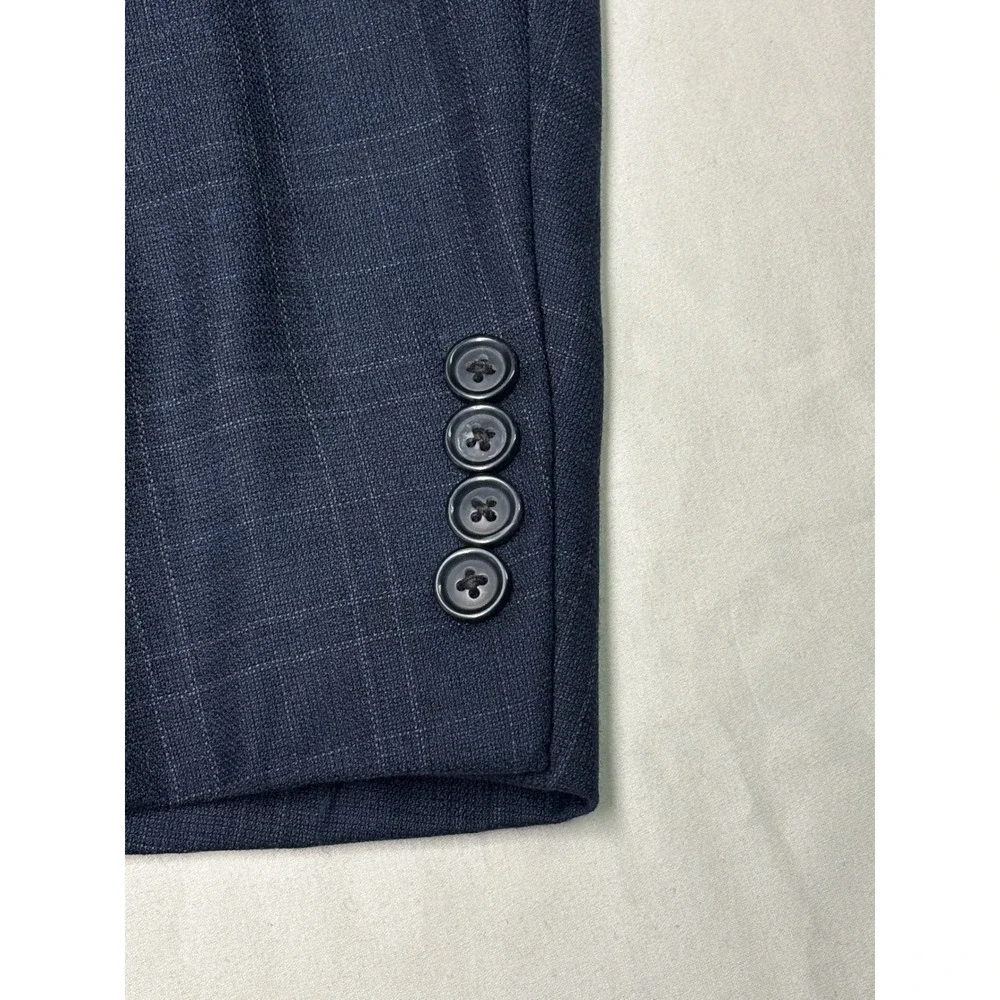 Brooks Brothers 1818 Madison Full Canvas Plaid Ethomas‎ 130 's Wool Blazer 46R